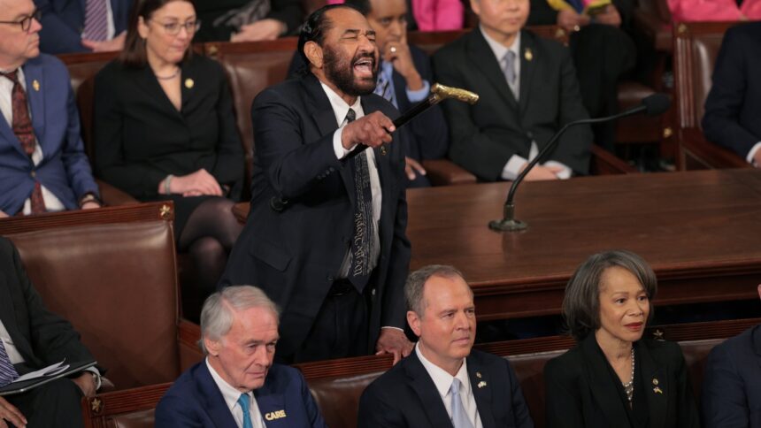 House votes to censure Texas Democrat Al Green for protest during Trump address : NPR