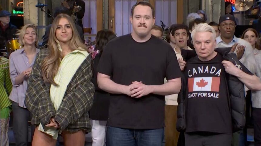 Mike Myers Wears ‘Canada Is Not For Sale’ Shirt on ‘SNL’