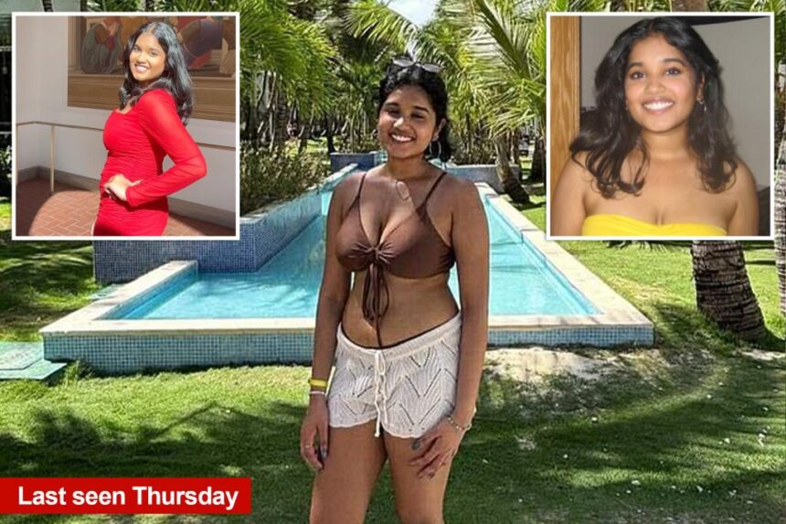 Missing Pitt student Sudiksha Konanki pictured in bikini she was last seen in