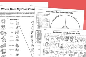 Nutrition Worksheet Bundle (Free Printables)