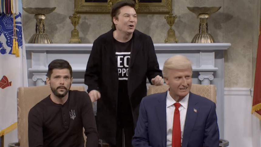 ‘SNL’ Cold Open Takes On Trump/Zelenskyy, Mike Myers as Elon Musk