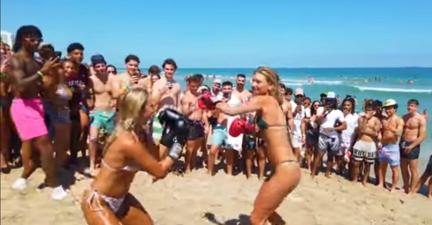 Spring Break Gone Wild! Bikini-Clad Spring Breakers Participate in Illegal Boxing Match – With Crypto Bets (VIDEO) |