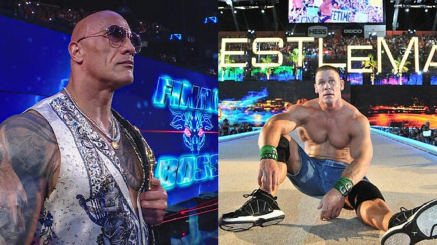 The Rock (left) and John Cena (right) [Image Credits: WWE.com]