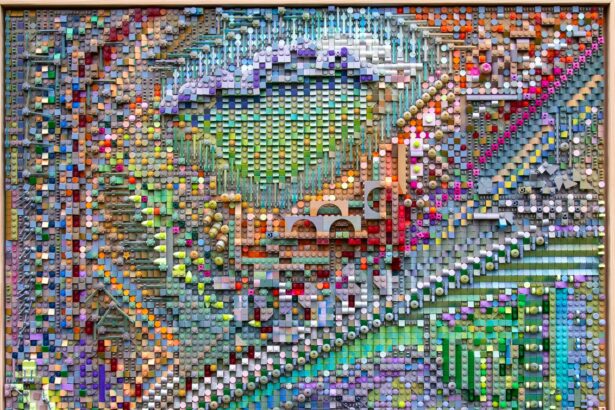 Through LEGO Compositions, Katherine Duclos Grounds Chaos in Color — Colossal