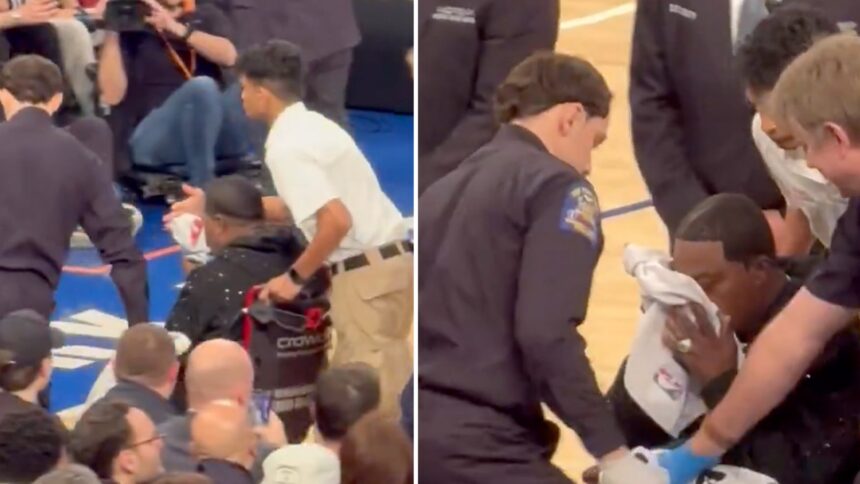 Tracy Morgan Vomits All Over Court at Knicks Game