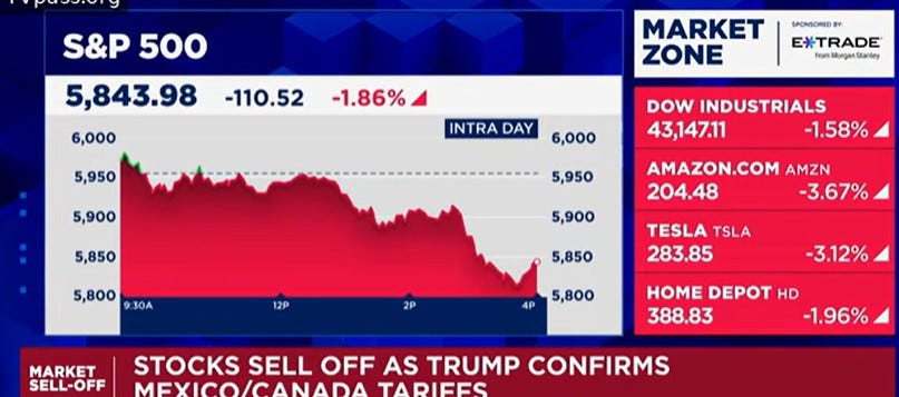 Trump Crashes The Stock Market Before National Address