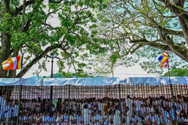 10-Km Long Queues In Sri Lanka As Buddhists Line Up To See Sacred Tooth