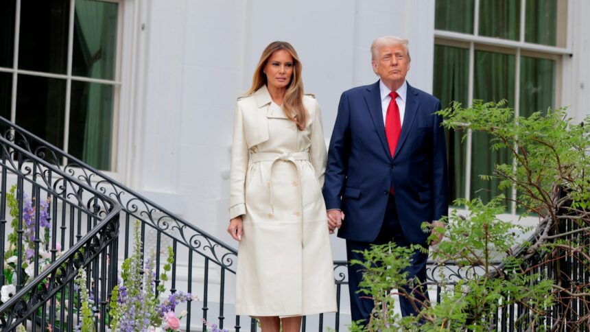 Melania Trump Opts for a Subdued Easter Look