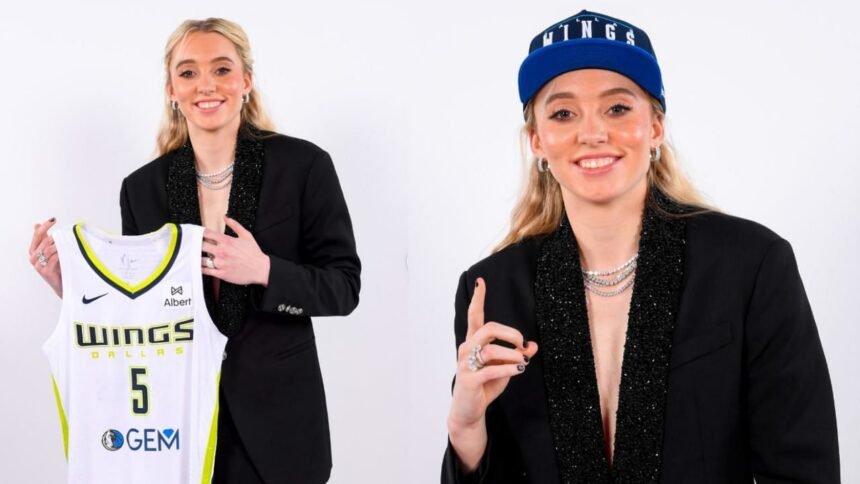 Exploring reasons why Wings rookie Paige Bueckers can give Dallas basketball fans a ray of hope following Luka Doncic trade. [photo: @dallaswings/IG]