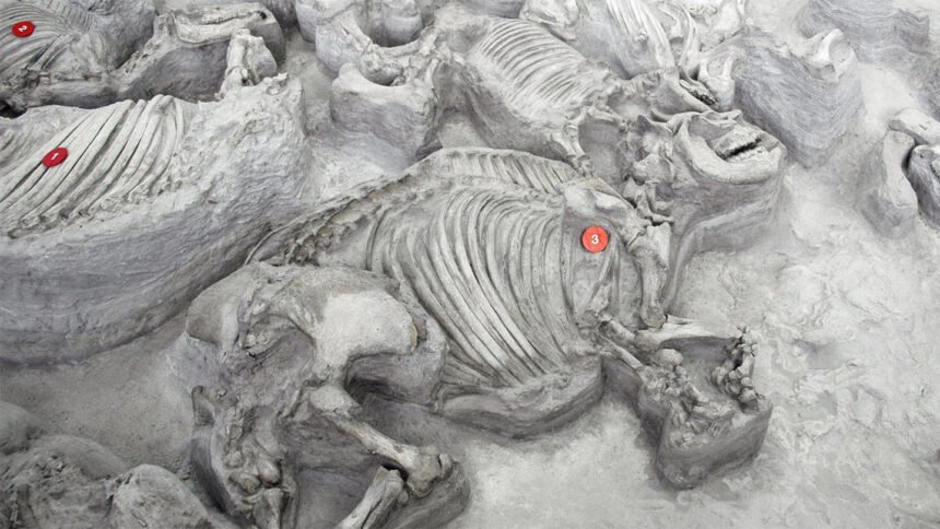Ancient, water-loving rhinos gathered in big, hippolike herds