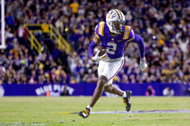 Antonio Brown has 3-word reaction to LSU WR Kyren Lacy’s tragic death with just two weeks to 2025 NFL draft