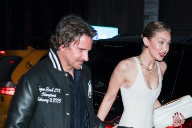 Gigi Hadid and Bradley Cooper Celebrate Her 30th Birthday in Coordinating Leathers