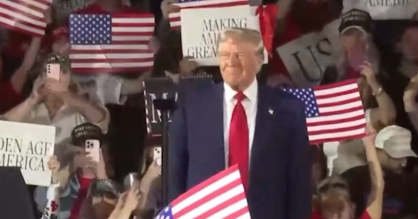 BOOM! President Trump Opens 100 Day Rally with FIRE After EXPLOSIVE Entrance, Touts Border Security, Economy, and Destruction of Wokeness – “WE’RE SAVING THE AMERICAN DREAM” (VIDEO) |