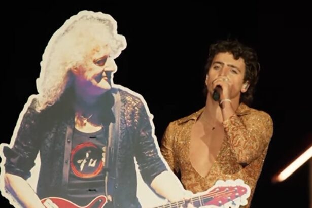 Benson Boone Brings Out Cardboard Cutout of Brian May to Troll Coachella