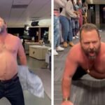 Bert Kreischer Strips Off Shirt in Raunchy ‘Jennifer Hudson Show’ Spirit Tunnel Dance
