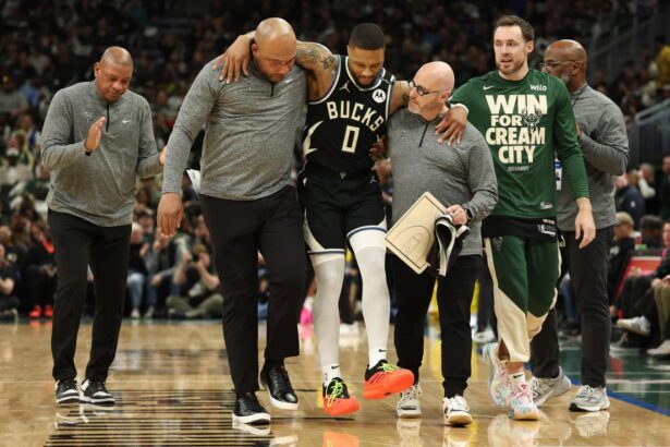 Bucks’ Damian Lillard Tears Achilles Tendon, Will Miss Rest Of Playoffs