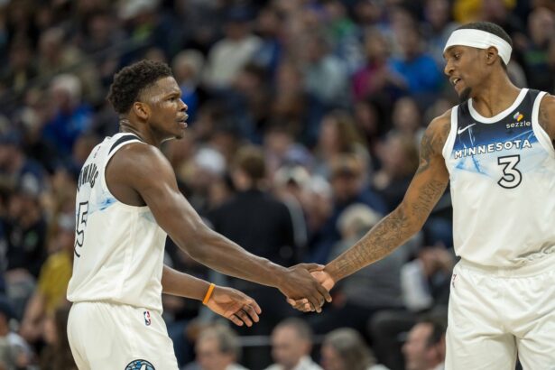 Despite his near triple-double, Anthony Edwards calls 1,000,000 wing ‘MVP’ of massive Game 1 win