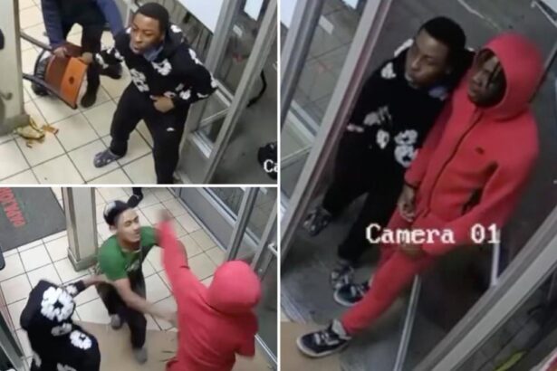Disturbing footage shows teen trio pummeling NYC Papa John’s worker