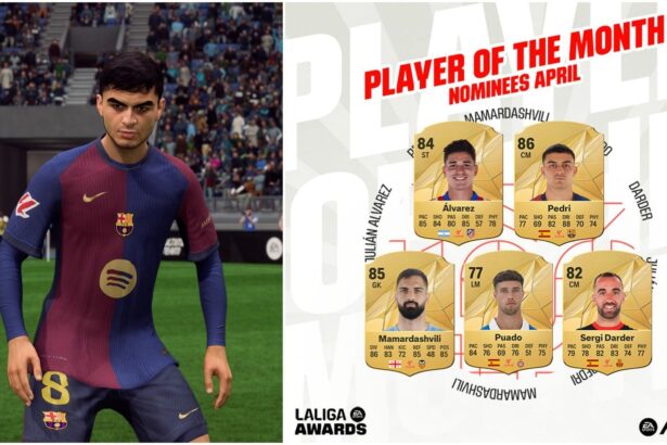 EA FC 25 LaLiga POTM nominees for April revealed, Pedri and Alvarez lead the way