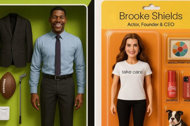 Famous Figurines … Celebs Take on the Viral A.I. Box Doll Trend