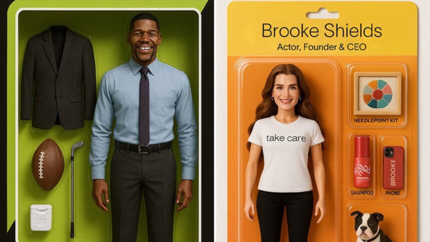 Famous Figurines … Celebs Take on the Viral A.I. Box Doll Trend