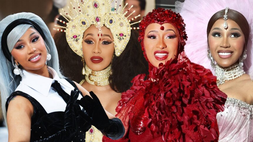 Bow Down to Cardi B, Queen of Met Gala Beauty Looks