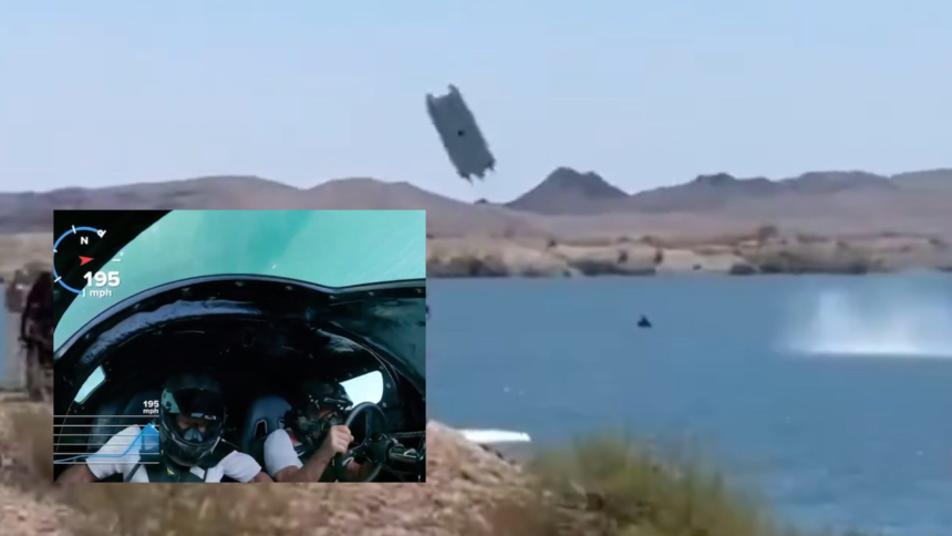INSANE VIDEO: Speedboat Racers Survive After Boat Goes Airborne, Flips at Over 200 MPH While Trying to Break Speed Record in Lake Havasu, Arizona |