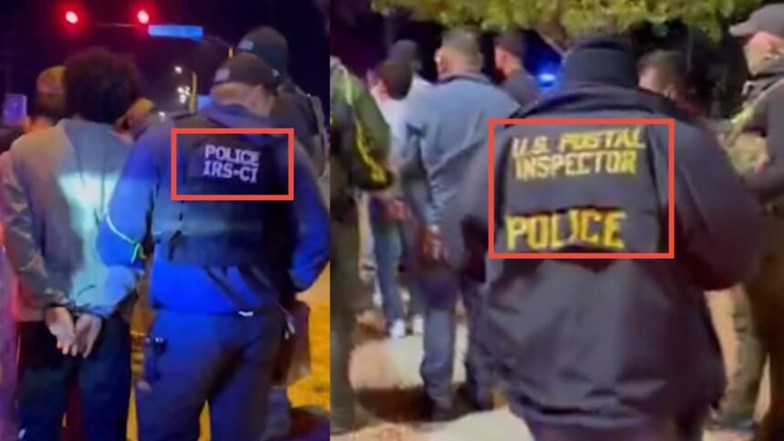 IT’S HAPPENING: U.S. Postal Service Police and IRS Agents Seen Assisting DEA, ICE, and FBI in Colorado Nightclub Takedown Where 114 Illegals Were Arrested (VIDEO) |