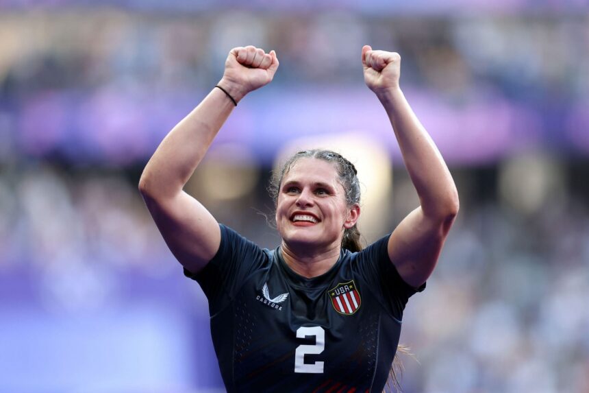 Ilona Maher dons team USA colors with a hilarious message as she gears up to compete for the National Team