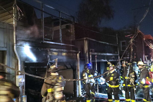 Investigation launched after at least 5 garages burn in Lincoln Park