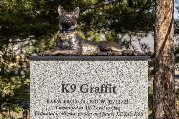 Jefferson County sheriff unveils memorial statue for slain K-9 officer