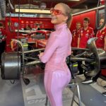 Jennifer Lopez Stuns in Sexy Pink Catsuit at F1 Grand Prix