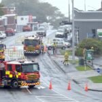 Kettle blowing off steam sparks fire callout