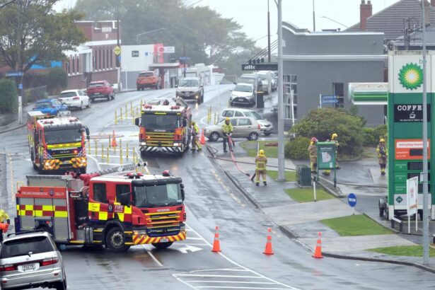 Kettle blowing off steam sparks fire callout
