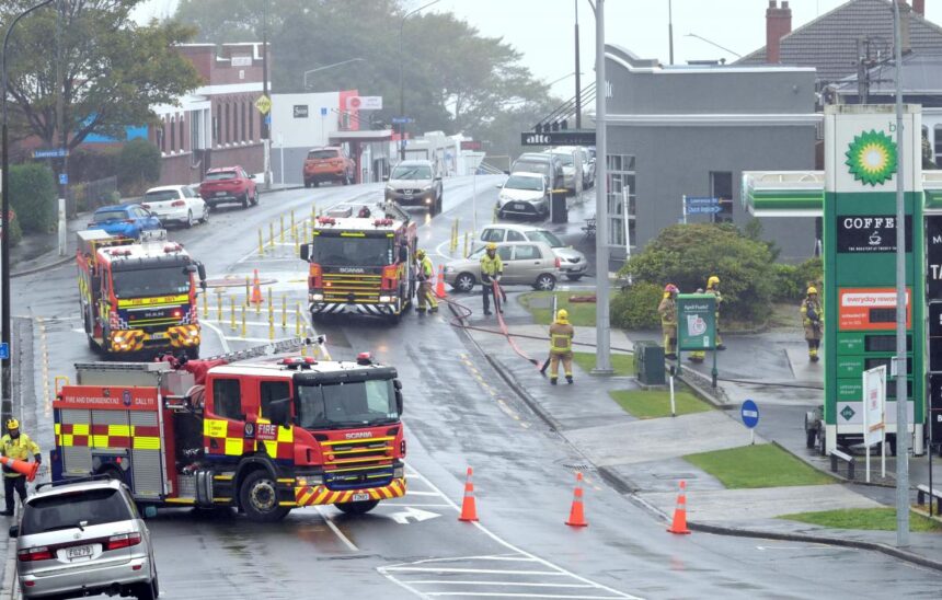 Kettle blowing off steam sparks fire callout