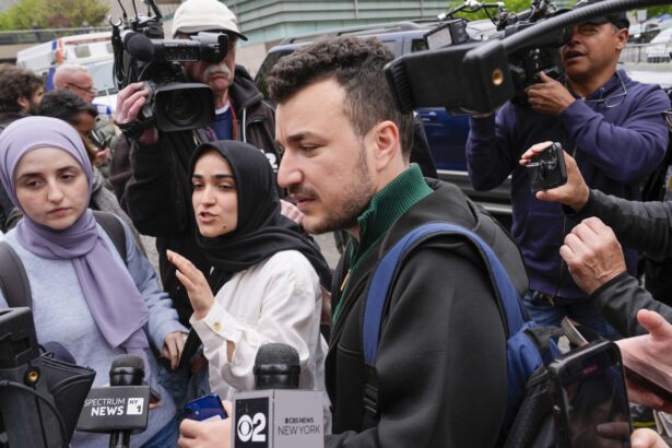 Mahmoud Khalil misses son’s birth after ICE official denies his request to be there : NPR