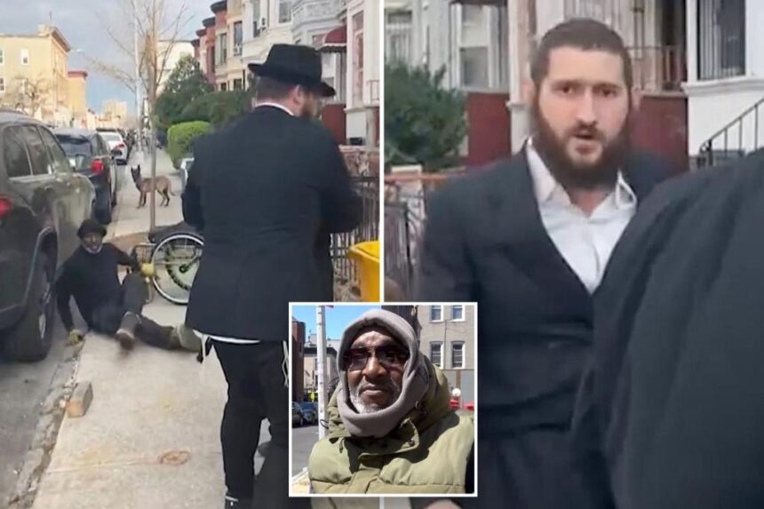 Man pushed from wheelchair in Brooklyn spat over large dogs
