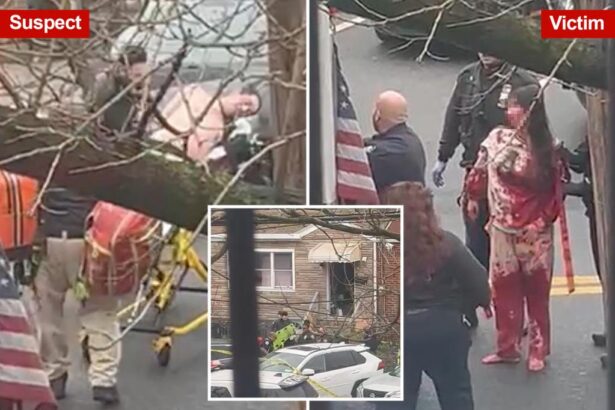 Maniac slashes children with butcher knife before he’s shot by cops in NYC: sources