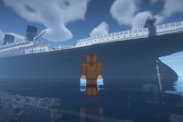 Minecraft player creates a realistic replica of Titanic ship
