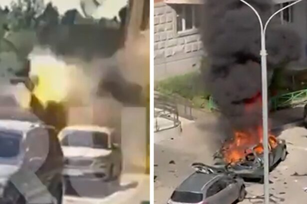 Russian General Killed In Car Bombing Near Moscow on Video