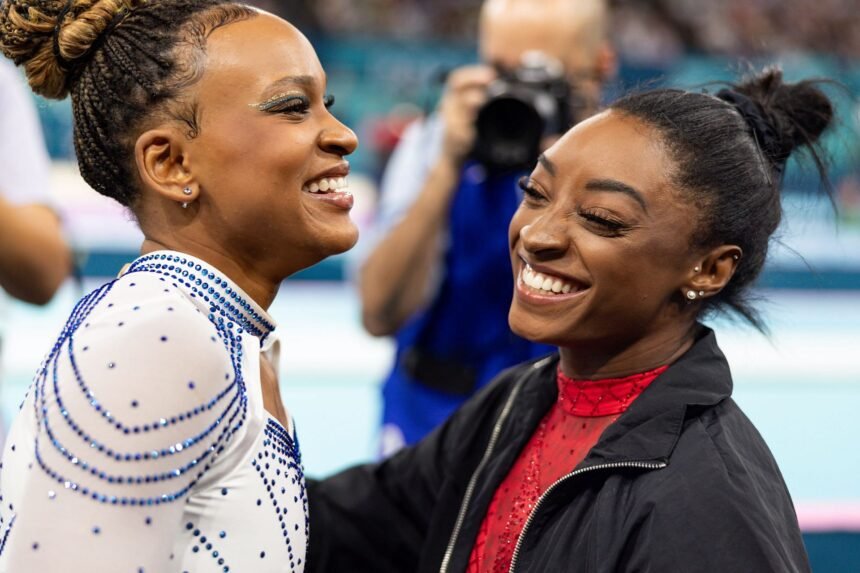 Simone Biles shares glimpses of reunion with Rebeca Andrade as she attends her first soccer match in Madrid