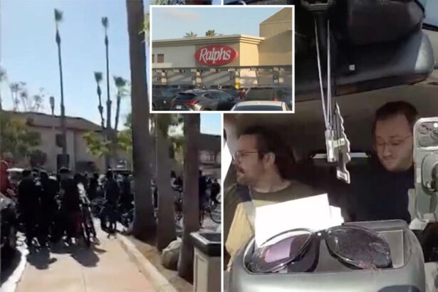 Teen mob ransacks California supermarket, blasts pepper spray, hurls rocks at couple