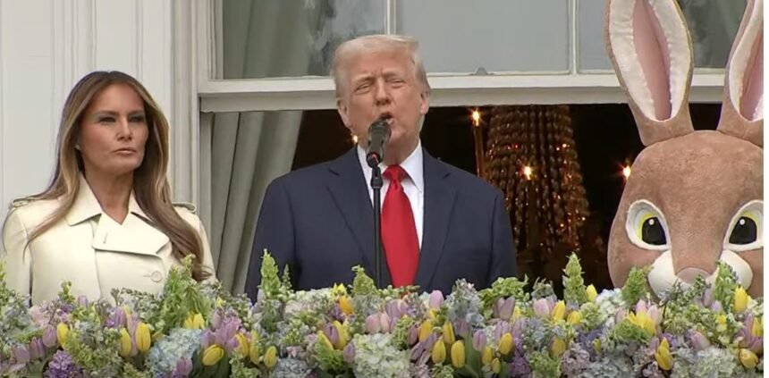 Trump Brags To The Easter Bunny About Lowering The Flags For Pope Francis
