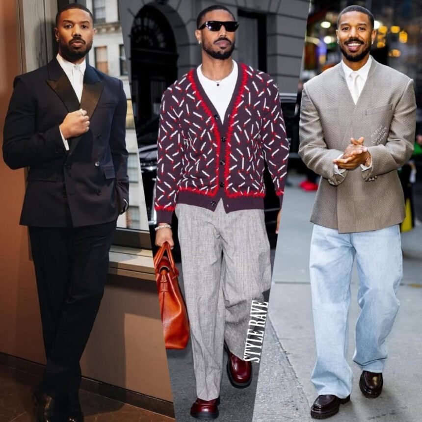 Michael B Jordan Promotes “Sinners” In Swanky Designer Fits