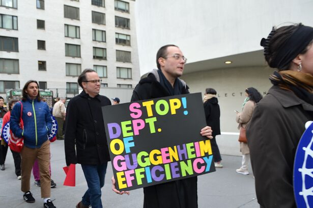 Workers Protest Abrupt Layoffs at Guggenheim Museum