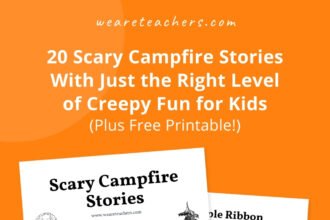 12 Scary Campfire Stories for Kids (Free Printable Bundle)