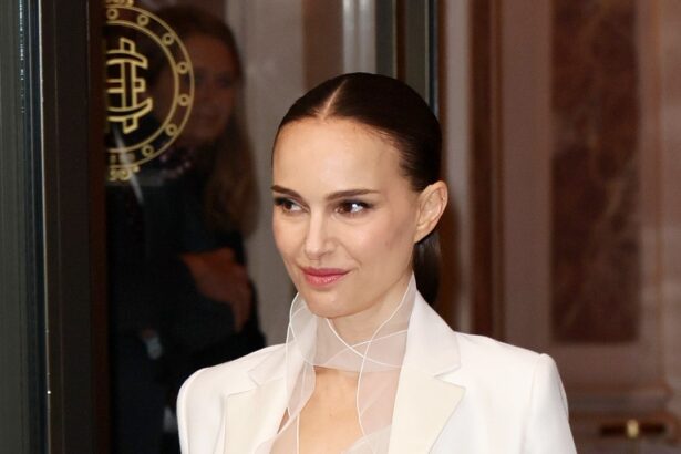 Natalie Portman Swaps Dad Shoes for a Gauzy Gown