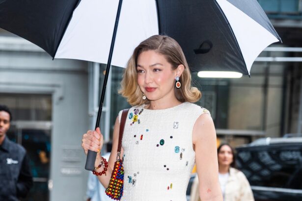 Gigi Hadid Approves the Butter Yellow Trend From Top To Flip-Flopped Toes