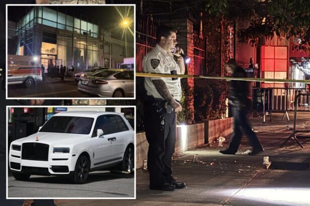 3 people in white Rolls Royce get shot outside NYC club