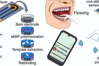 A new dental flosser enables at-home stress monitoring